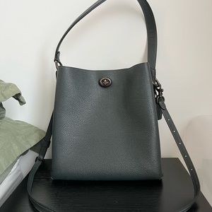 Coach Charlie Pine Green bucket Bag